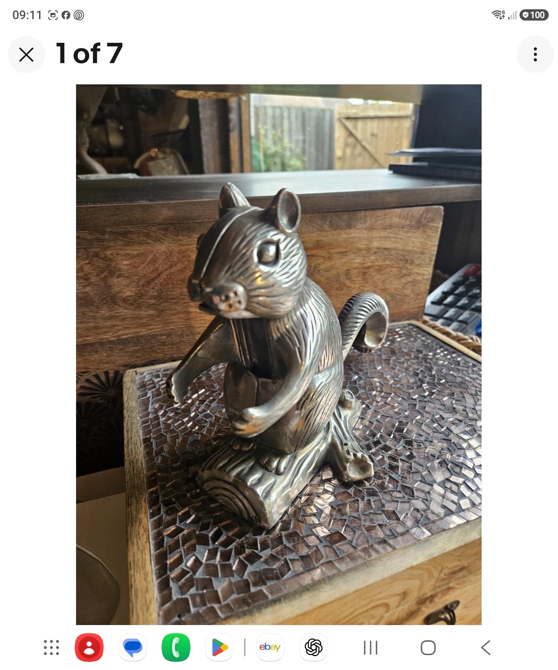 Vintage Heavy Metal Squirrel Nutcracker – Decorative Kitchen Collectable