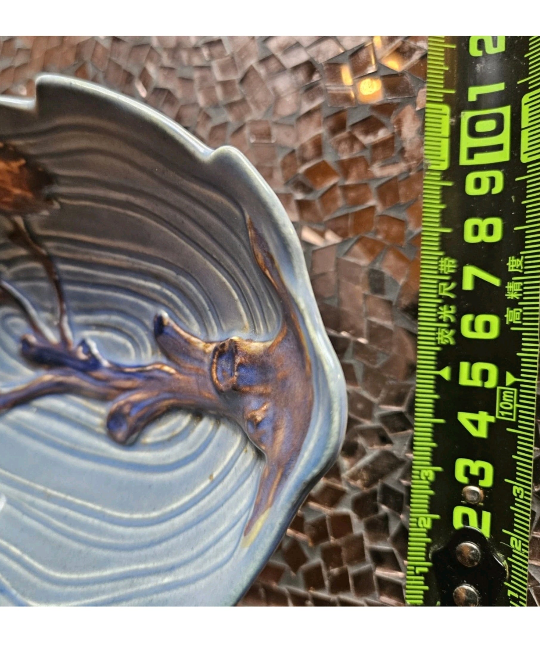 Vintage Carlton Ware Footed Bowl – Raised Tree Design – Made in England