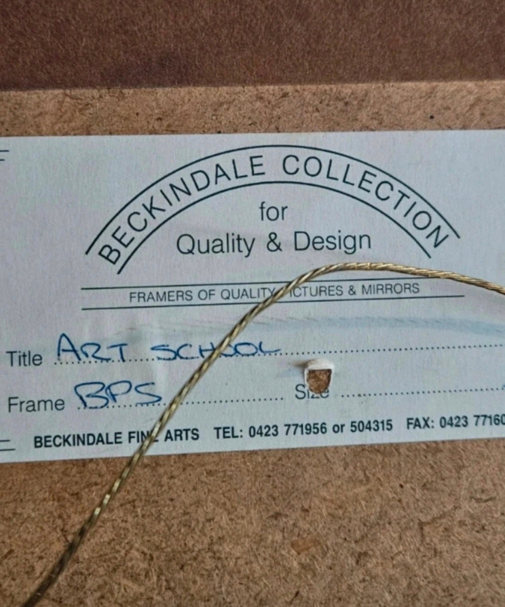 Vintage Ed Sturgeon “Art School” Signed Limited Edition Print 244/850 Framed