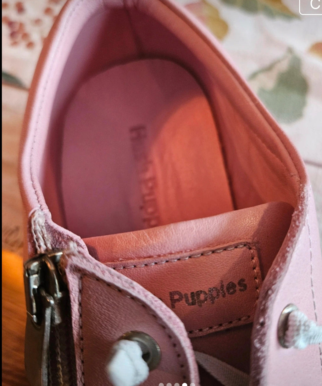 Hush Puppies Pink Leather Trainers Shoes UK Size 6 – Never Worn