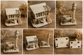 Vintage Handmade Rosemary Jones Miniature Garden Potting Shed & Water Pump Pair