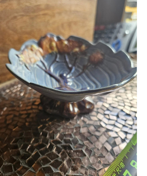 Vintage Carlton Ware Footed Bowl – Raised Tree Design – Made in England