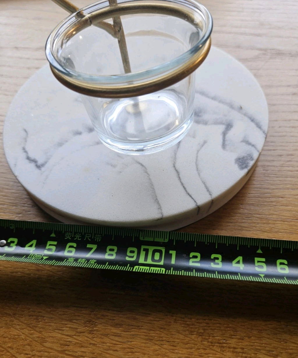 Large Gold Dragonfly 5 Tealight Candle Holder – Marble Effect Base